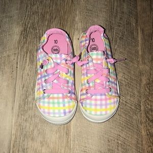 Girls size 10 Toddler slip on tennis shoes